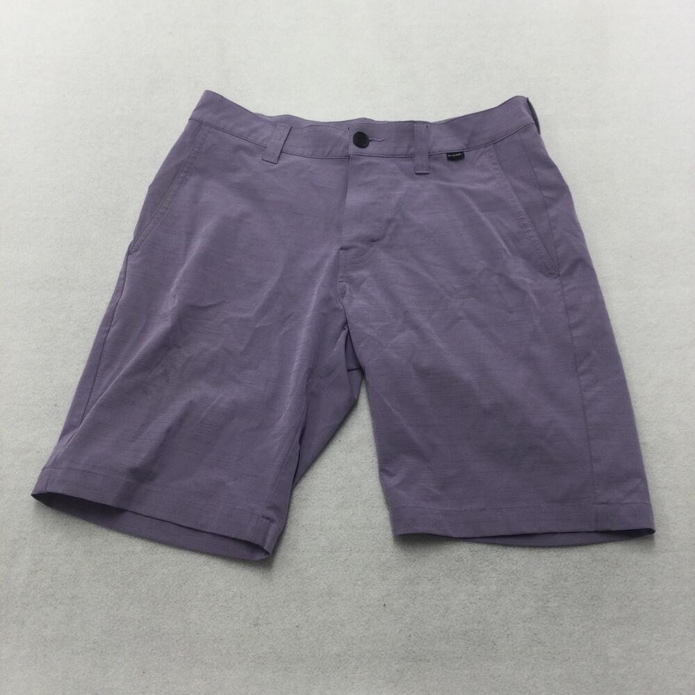 Travis Mathew Shorts Mens 30 Purple Microfiber Chino Stretch Casual Golf